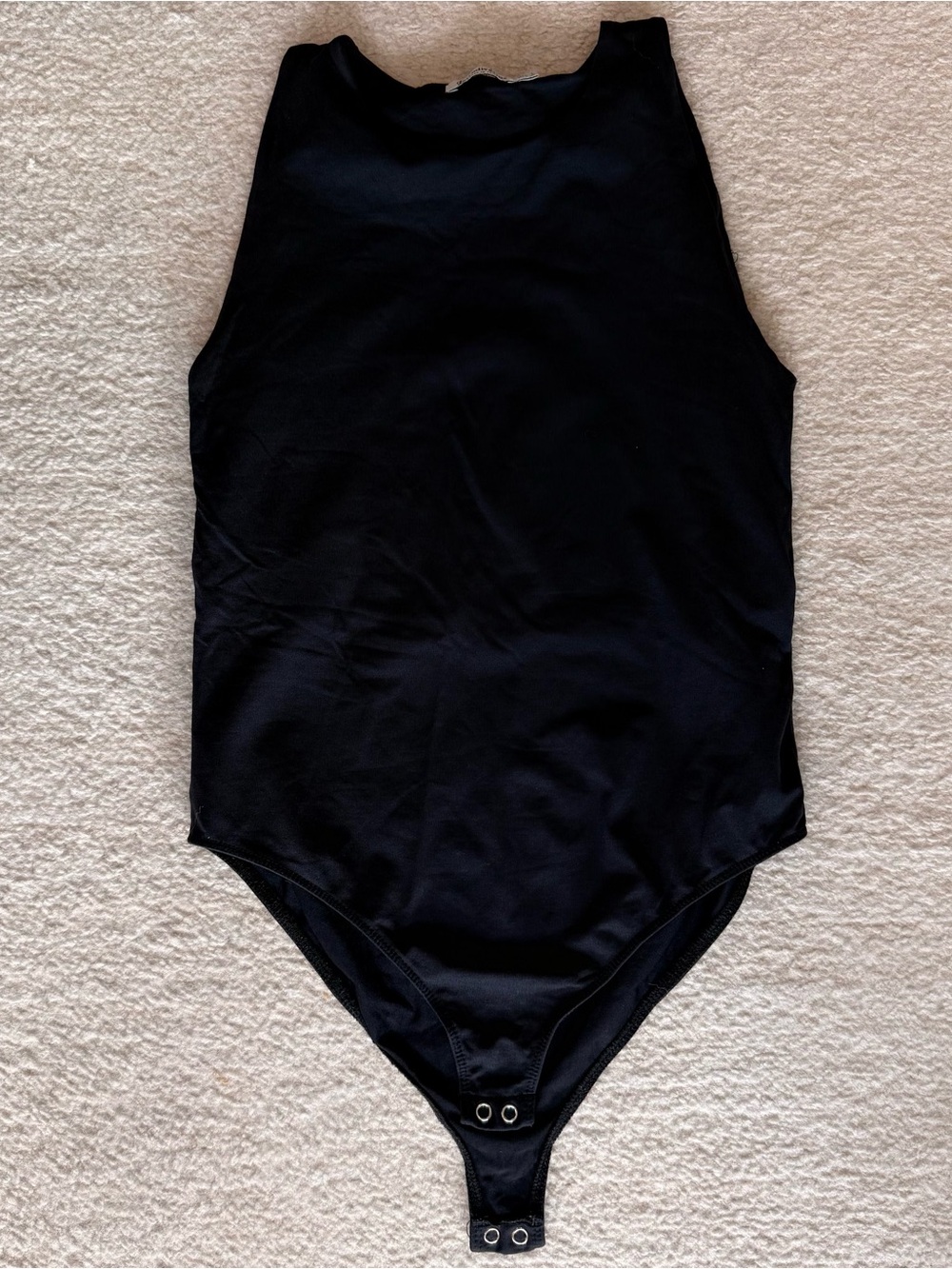 Stradivarius Black Sleeveless Bodysuit